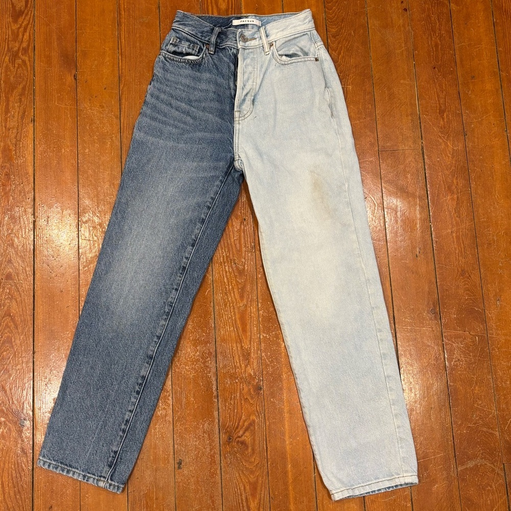 PACSUN “high rise straight” multi colored jeans size 22